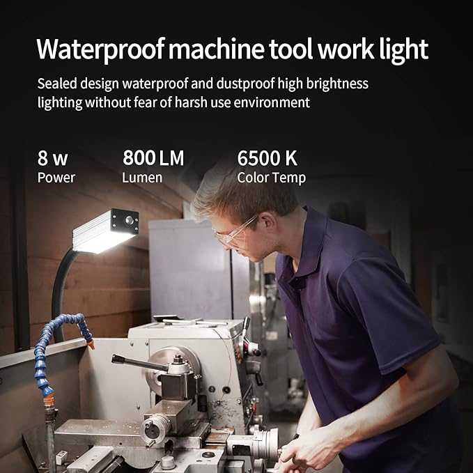 Flexible Work Light, Machine Light, Gooseneck Led Light IP66 Waterproof 800 - Image 2