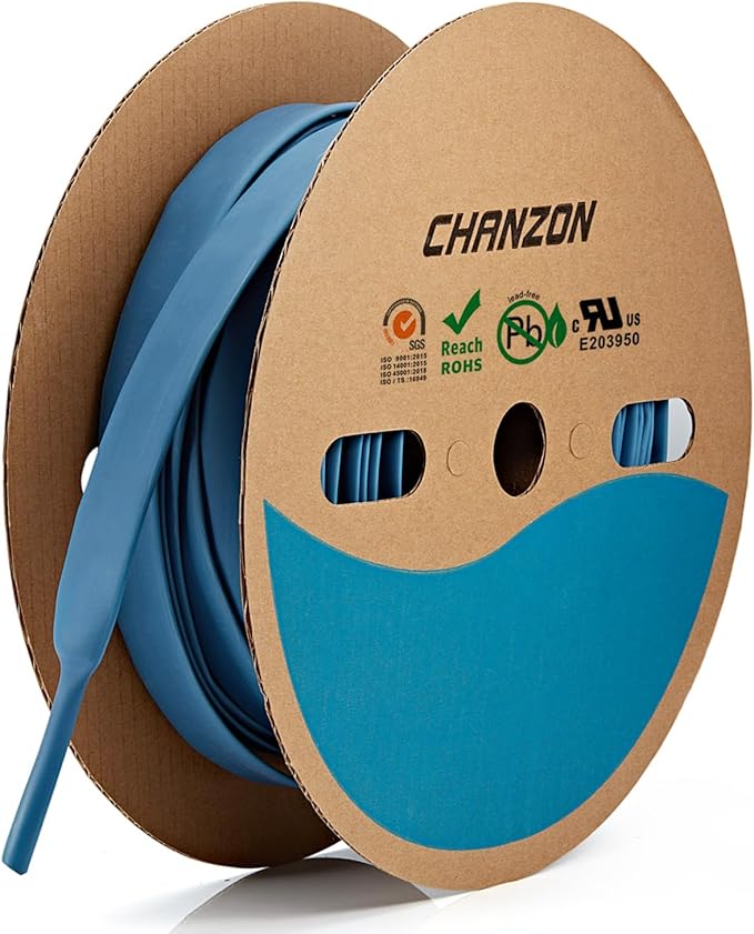 Chanzon 3:1 Ratio - 80ft Roll - Heat Shrink Tubing 3/4" - Marine Grade by Chanzon