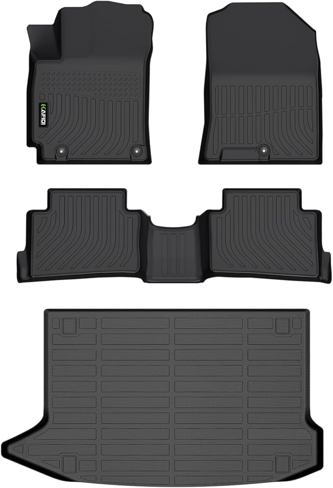 All Weather Car Floor Mats & Cargo Liner Set by HAFIDI