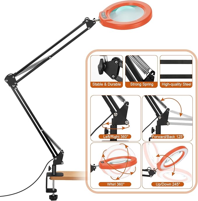 VEEMAGNI 12X 5 Inch Large Real Glass Magnifying Glass - Image 5