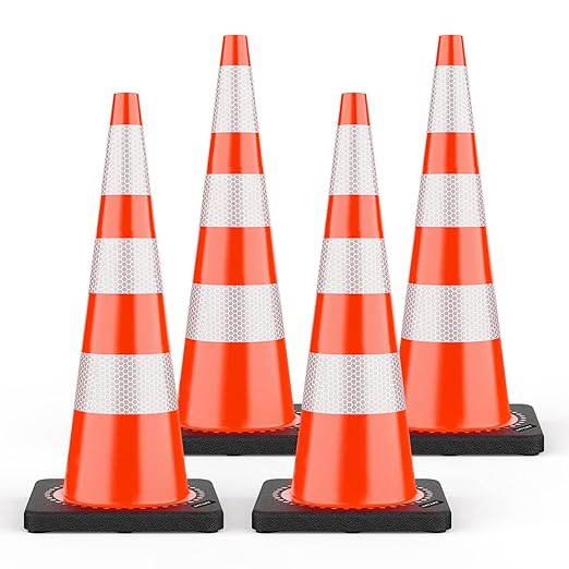 BATTIFE Traffic Cones 36 Inch by BATTIFE