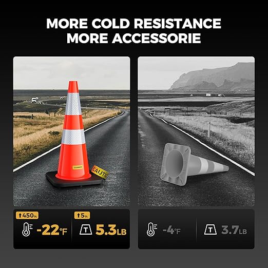 8 Pack 28 Inch Traffic Cones - Image 2