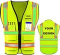 YOWESHOP High Reflective Visibility Safety Vest Custom Your Logo Safety Workwear by YOWESHOP
