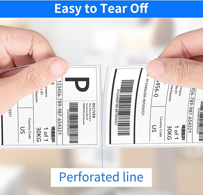 Thermal Shipping Labels, FungLam Mailing Postage Shipping Label Compatible - Image 4