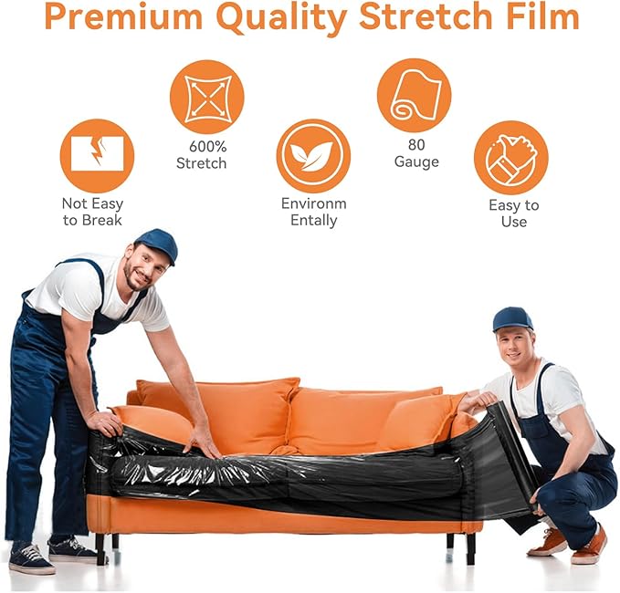 ​ADAYM 17.5" x 1500' Stretch/Shrink Wrap Roll - Image 3