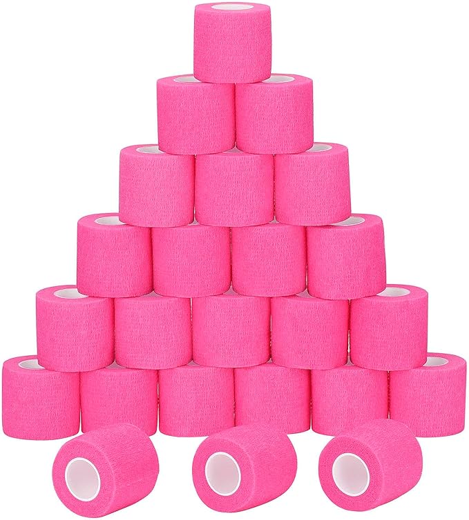 24 Pack Self Adherent Cohesive Wrap Bandages Non Woven Cohesive Bandage Elastic by Sagafly