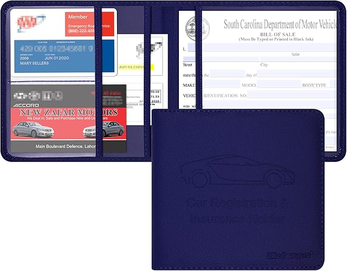 Wisdompro Small Car Registration and Insurance Documents Holder by Wisdompro