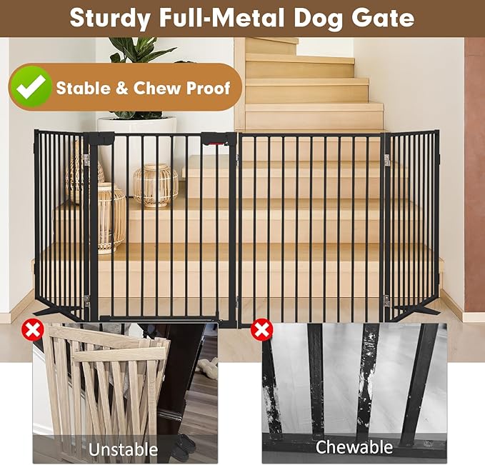 Metal Freestanding Dog Gates - Image 6