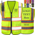 Custom Safety Vest High Visibility Customize Class 2 by YAEILOV