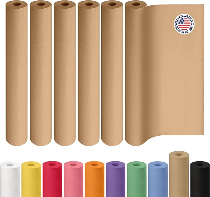 Brown Paper Roll 36" x 1800", Crafts/Arts by IDLPackaging