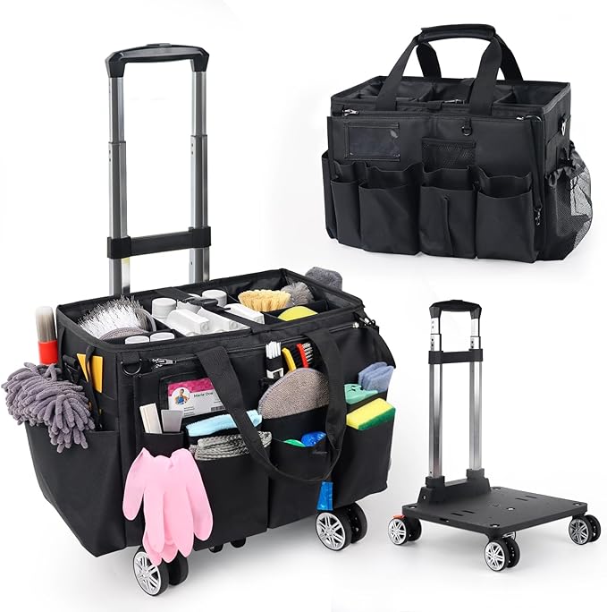 Rolling Cleaning Caddy Bag by MUNNAR