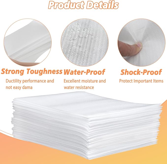 100 Pack 12'' x 16'' Cushion Foam Pouches, Moving Supplies - Image 4