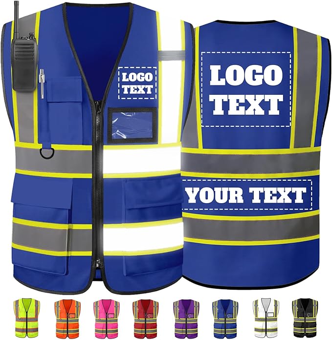 Custom Safety Vest High Visibility Reflective Vests by Unknown