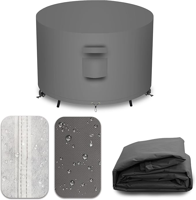 Heavy Duty Patio Furniture Covers Waterproof, 600D Round Outdoor Furniture - Image 6