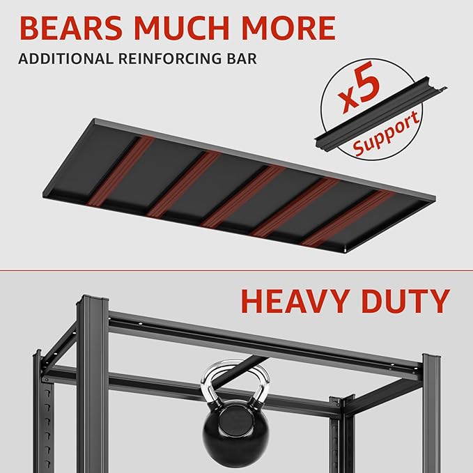 6-Tier 55" W x 24" D x 84" H Garage Shelving 3500LBS Storage Shelves Heavy Duty - Image 6