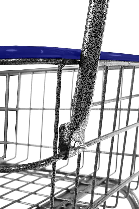 Rolling Laundry Cart with Wheels, Metal Wire Basket, Heavy Duty Utility Cart - Image 5