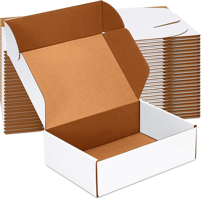 10x7x3 inch Shipping Boxes Set of 25 by JOWLOT