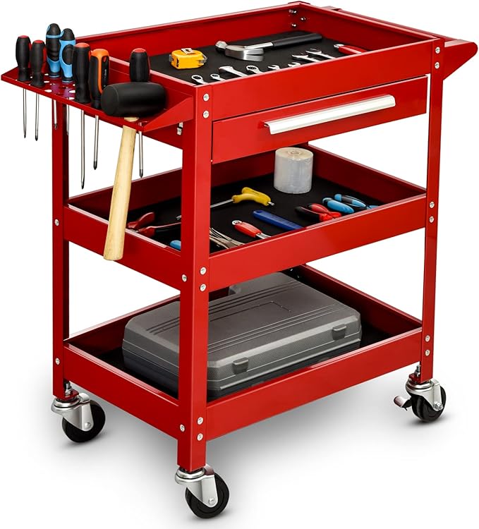 ERGOMASTER Metal Service Utility Cart by ERGOMASTER