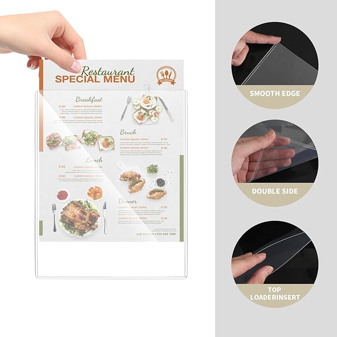 20 Pack 8.5" x 11" Hard Plastics Sheet Protector, Rigid Print Protector - Image 3