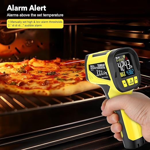 Infrared Thermometer Gun, Digital Laser Thermometrer Temperature Gun - Image 6