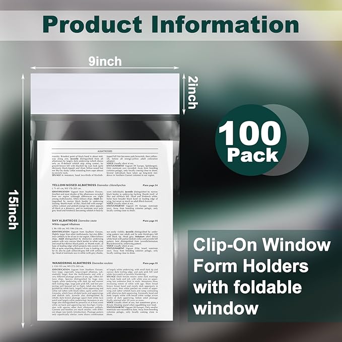 100 Pack Clip on Window Form Holder Buyers Guide Window Hangers Buyers Guide - Image 2