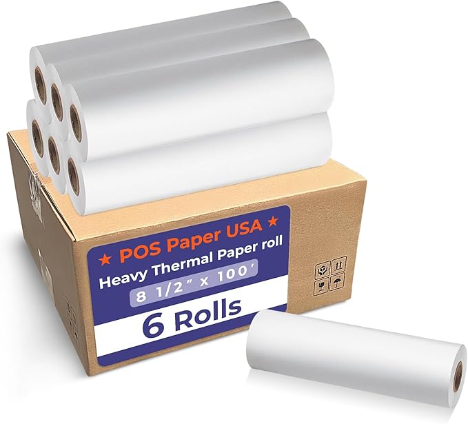 8 1/2" x 100' Heavy Thermal Paper by Unknown