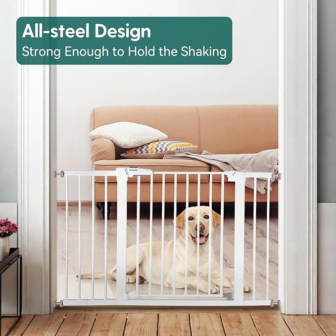 Babelio Baby Gate, 29-48 Inch Auto Close Pet Gate PressGuard P7, Easy Install - Image 3