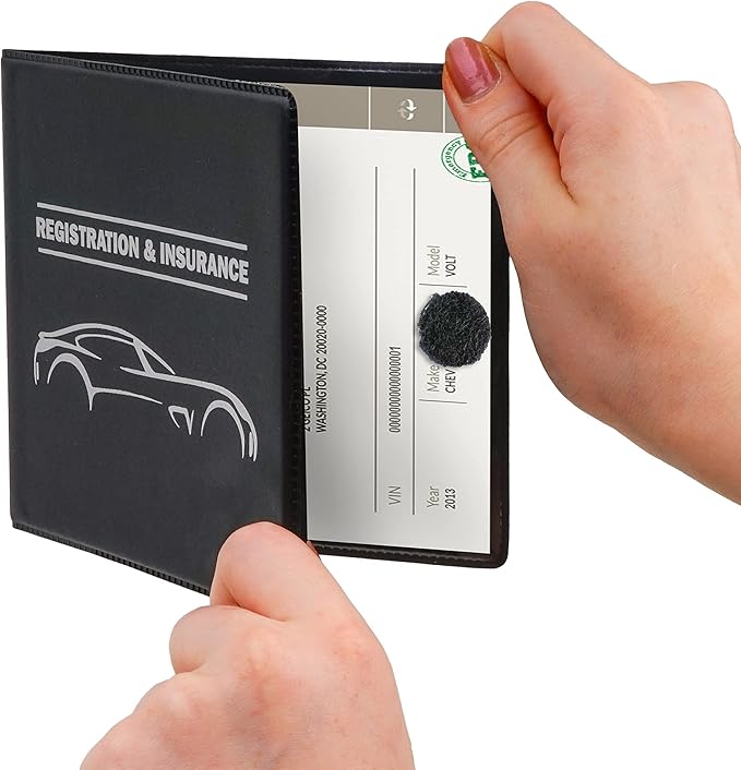 CANOPUS Car Registration and Insurance Holder, Car Document Holder, Vehicle - Image 5