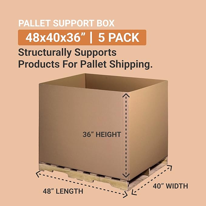 AVIDITI Shipping Gaylord Bottom Large, Moving and Storage 48x40x36 484036 - Image 2