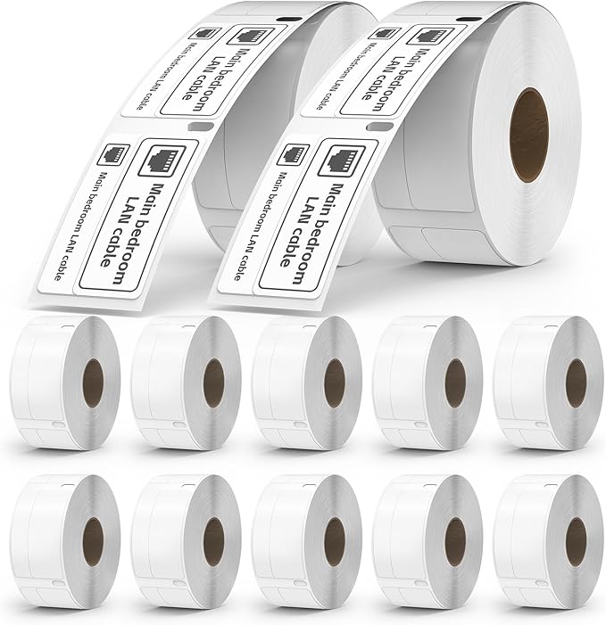 Compatible for DYMO 30330 Address Barcode White Thermal Labels Work by Unknown