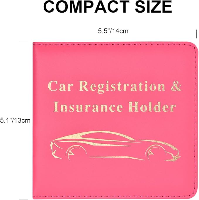 Cacturism Car Registration and Insurance Holder, Vehicle Glove Box Car - Image 2