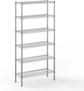 14" Deep x 36" Wide x 74" Height Wire Shelving Kit | 6-Tier | NSF Commercial by Regal+Altair
