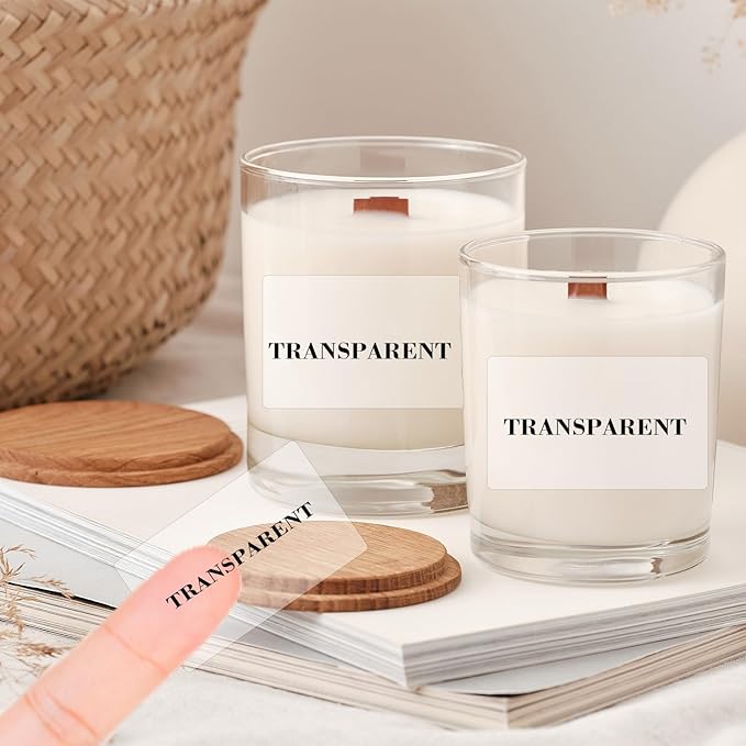 3x2 Inch Transparent Thermal Labels Stickers, Self-Adhesive Clear Waterproof - Image 4