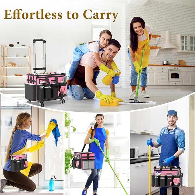 Cleaning Caddy with Wheels - Image 3