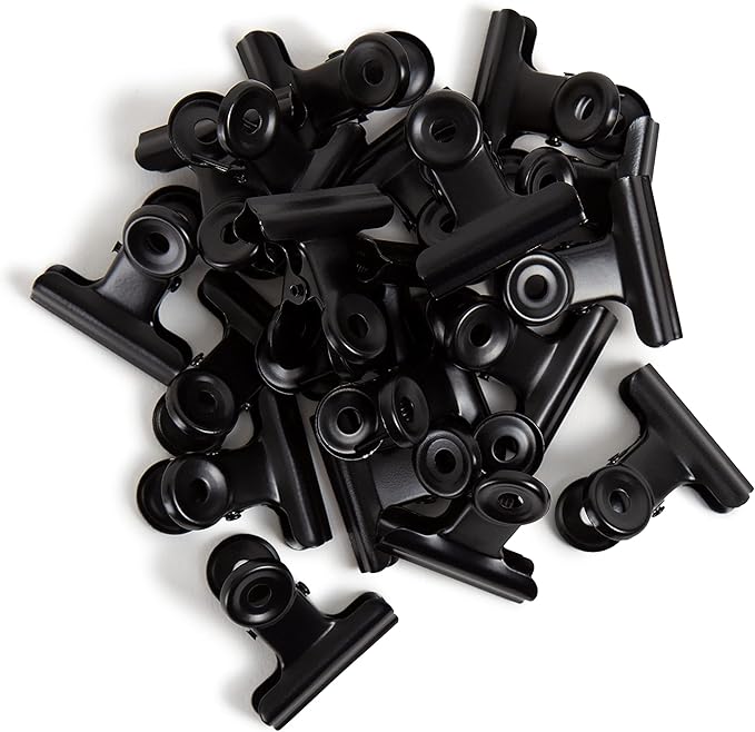 U Brands Black Bulldog Clips, Office Organization Supplies - Image 4