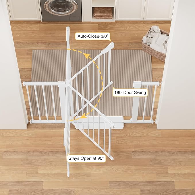 Cumbor 36" Extra Tall Baby Gate - Image 6