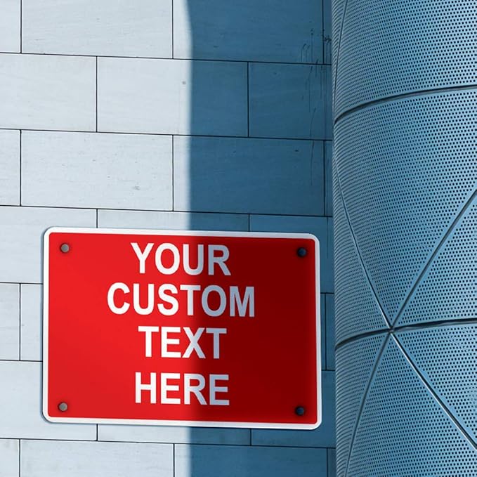 Aluminum Weatherproof Metal Sign Multiple Sizes Custom Personalized Text Here - Image 3