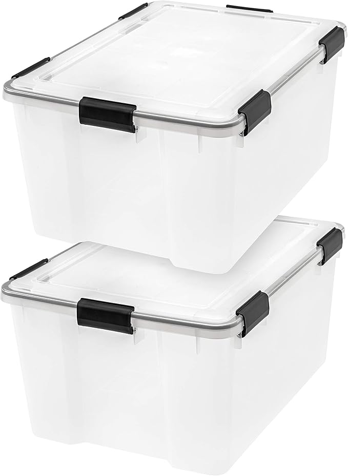 IRIS USA WeatherPro 63 Qt Storage Bins by IRISUSA