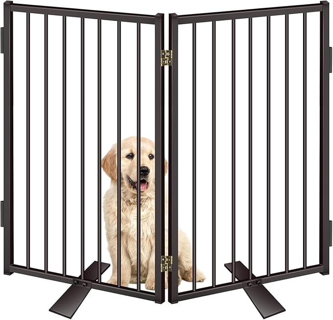 Metal Freestanding Dog Gates by WeLovePetsAsMuchAsYouDo