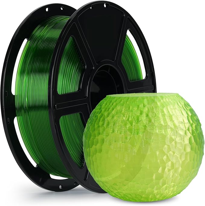 FLASHFORGE Rapid PETG Filament 1.75mm Clear Green, Max 600mm/s High Speed by FLASHFORGE