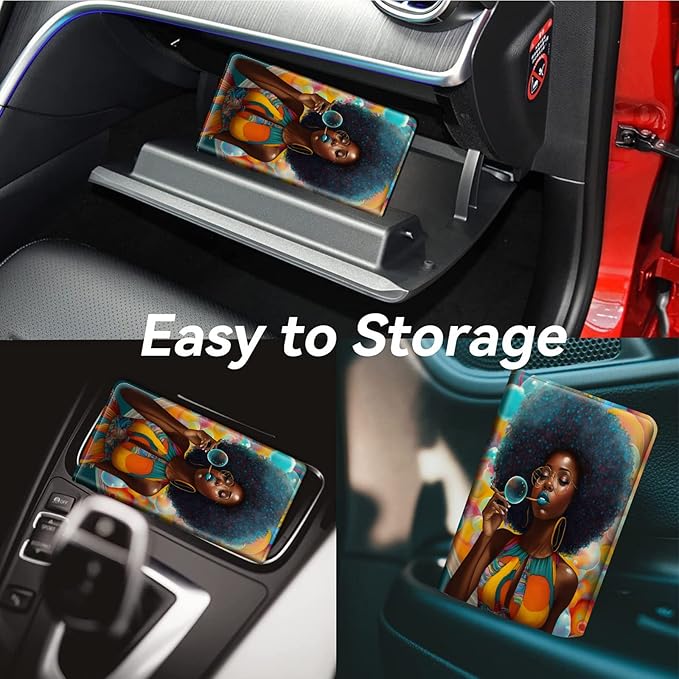 Car Registration and Insurance Holder, Leather Car Glove Box Organizer - Image 4