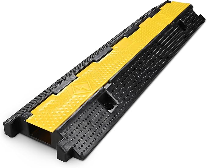 Yescom Cable Ramp Protector 1 Channel Garden Hose Protecitive 22000 Lbs Load by Yescom