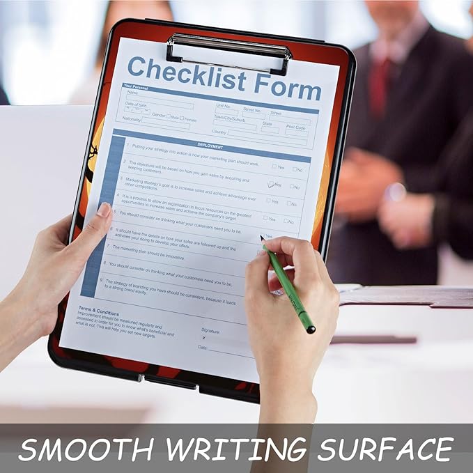 Clipboard with Storage, High Capacity Plastic Storage Clipboard with Low - Image 5