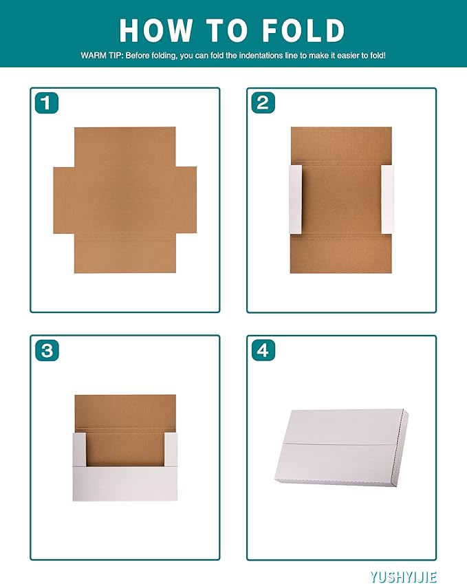 50 Pack 9x6x1.3 inch Small Shipping Boxes - Image 6