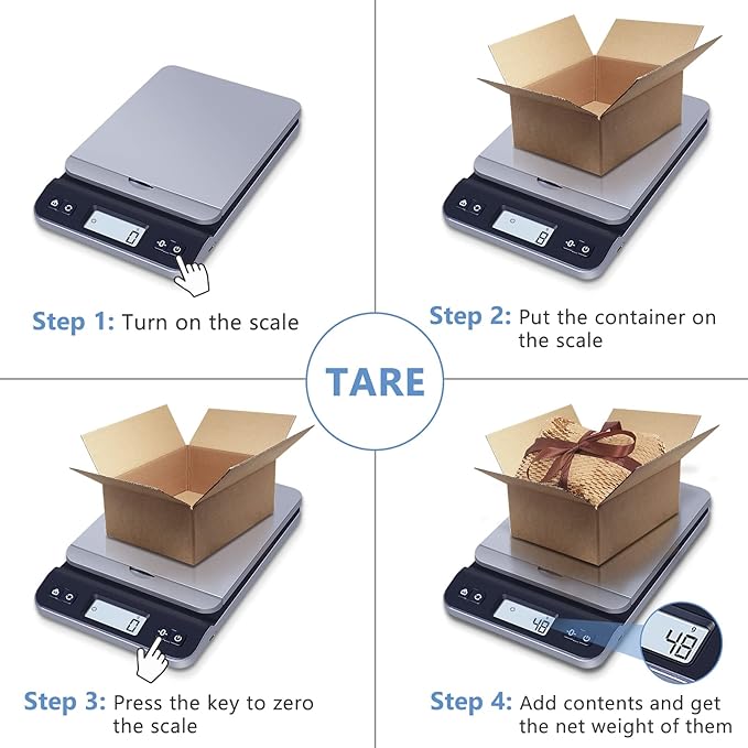 QP Shipping Scale, 86lb/0.1oz High Accuracy Digital Postal Scale - Image 4