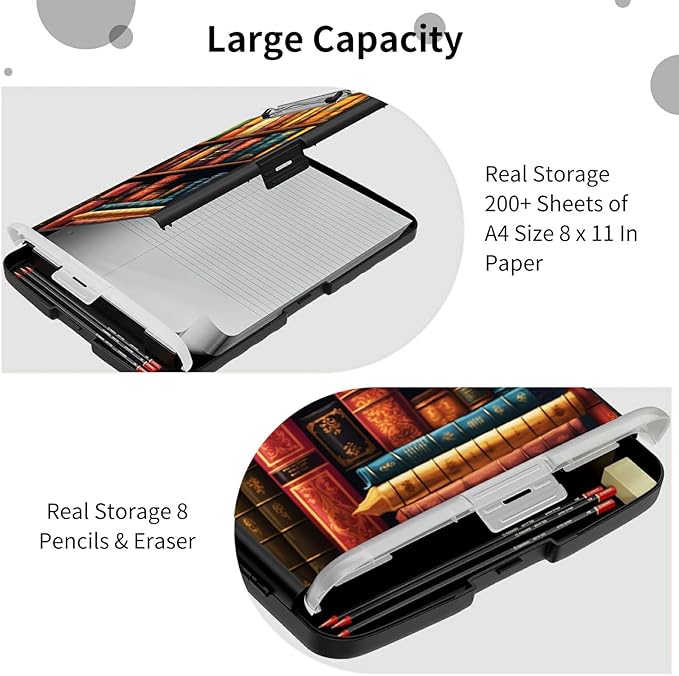 File Clipboard Storage with Pen Holder High Capacity Plastic Nursing Clipboards - Image 6