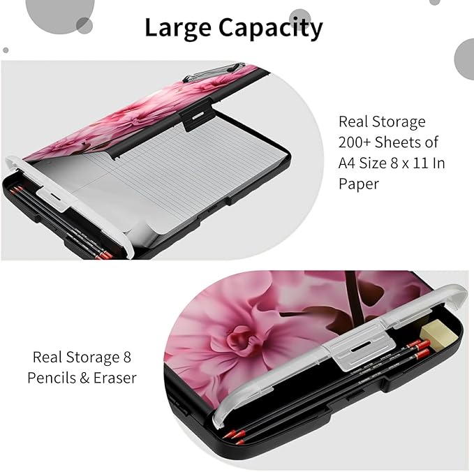 File Clipboard Storage with Pen Holder High Capacity Plastic Nursing Clipboards - Image 6