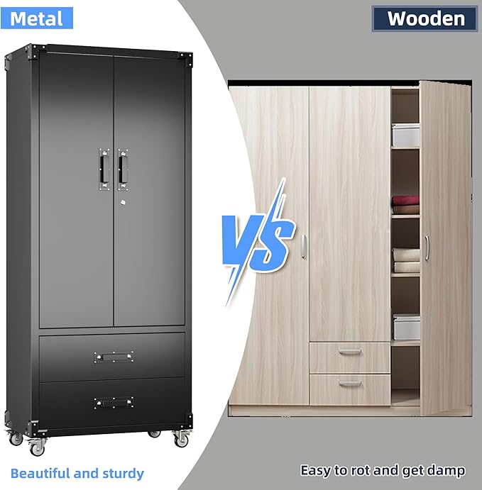 Aobabo Upgraded Metal Garage Storage Cabinet - Image 8