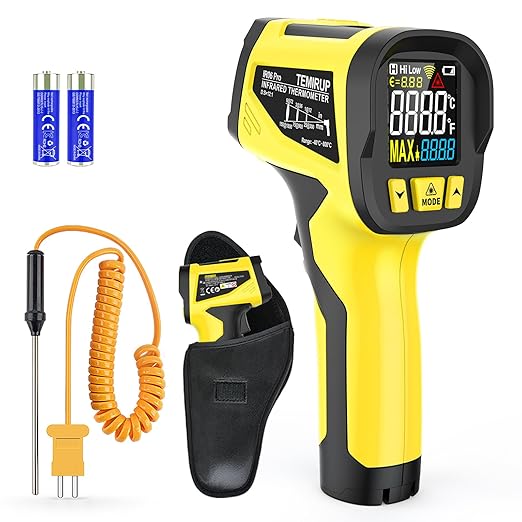 Infrared Thermometer Gun, Digital Laser Thermometrer Temperature Gun by TEMIRUP