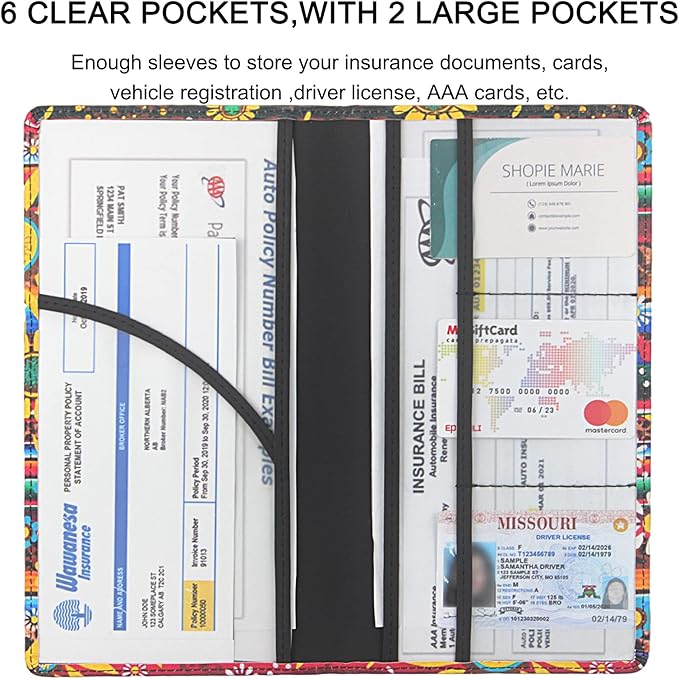 Premium Car Registration & Insurance Card Holder - Image 4